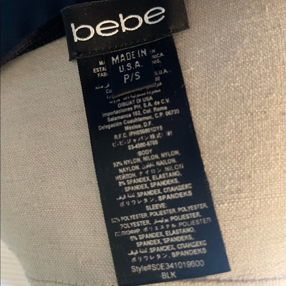 Blk Bebe top. - Picture 3 of 3